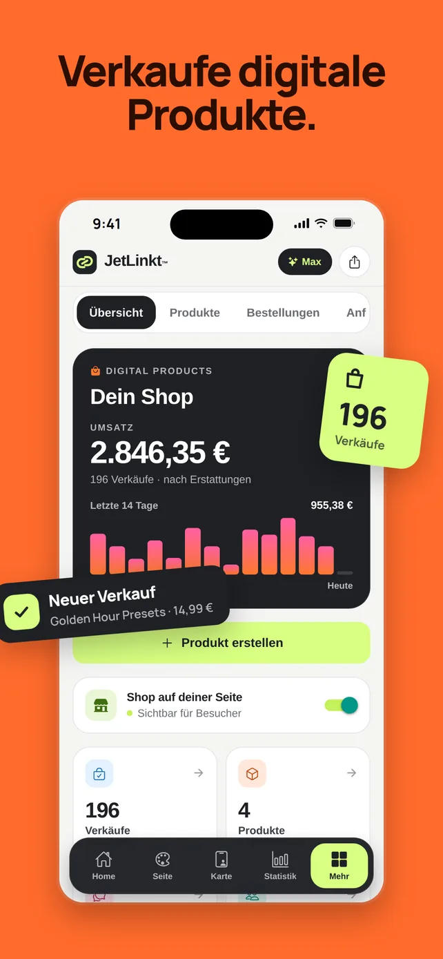 Dein Shop in der JetLinkt™ App
