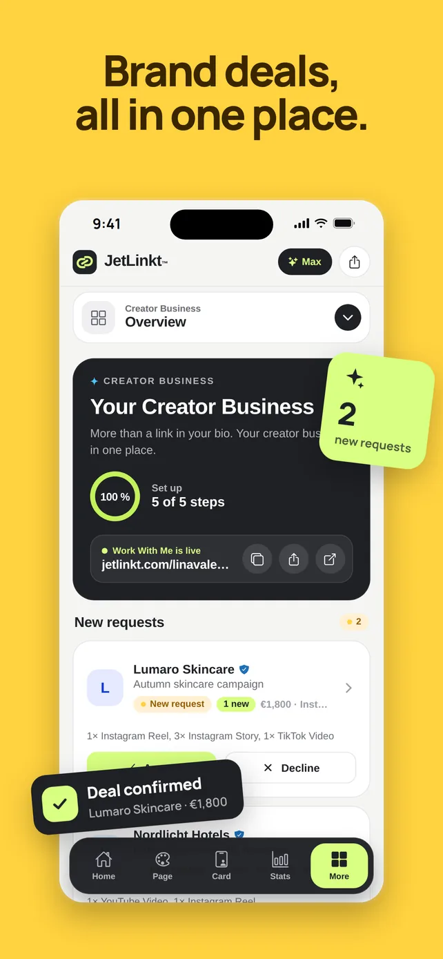 Brand deals in the JetLinkt™ app